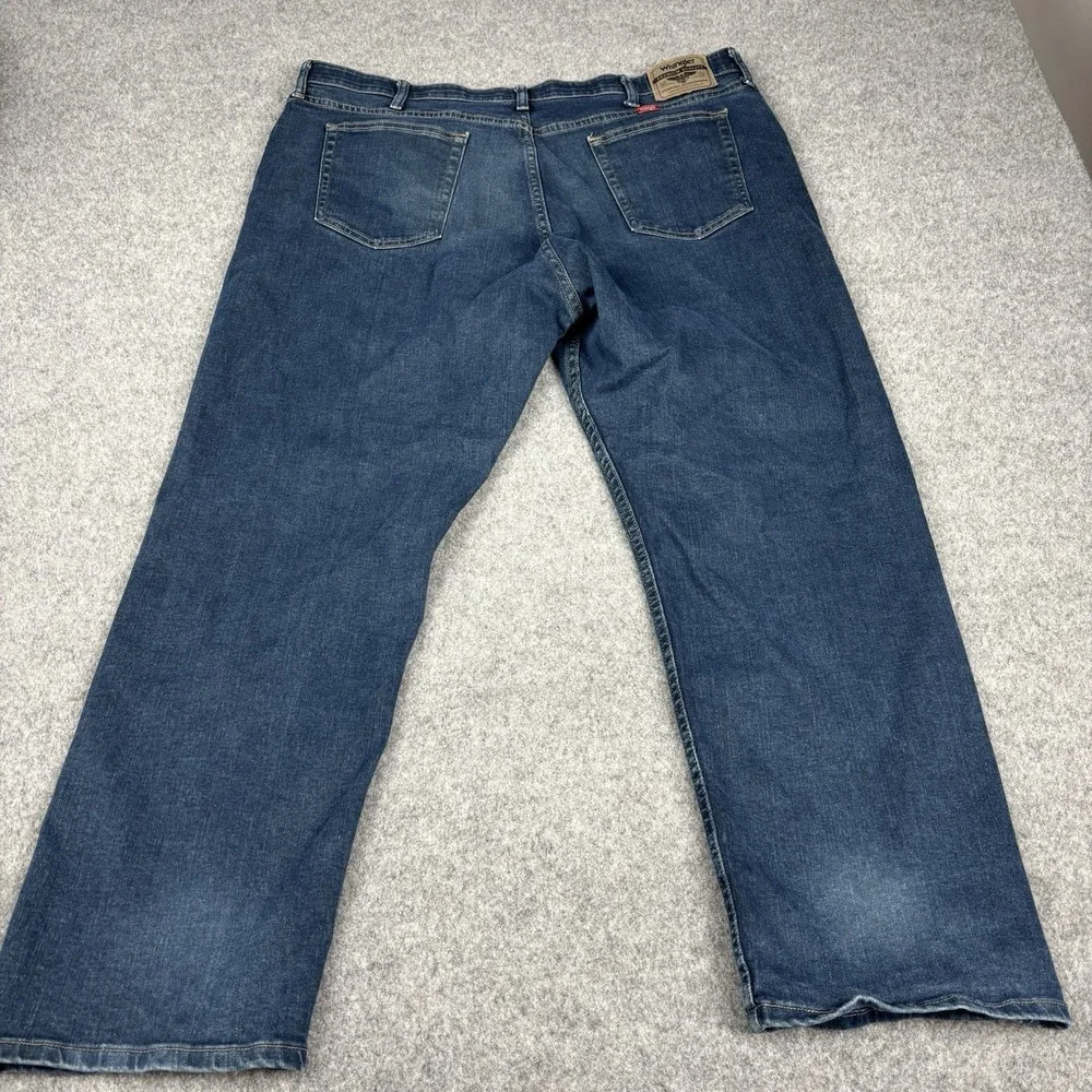 Wrangler Performance Series Jeans Mens 40x30 Dark Wash Straight Leg Stretch Blue